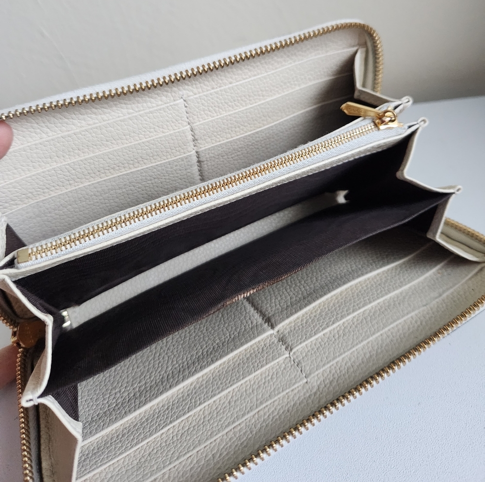 💰💲💰 sold Gucci Zumi GG Horsebit Grain Leather Long Zip Around Wallet - Picture 2 of 7